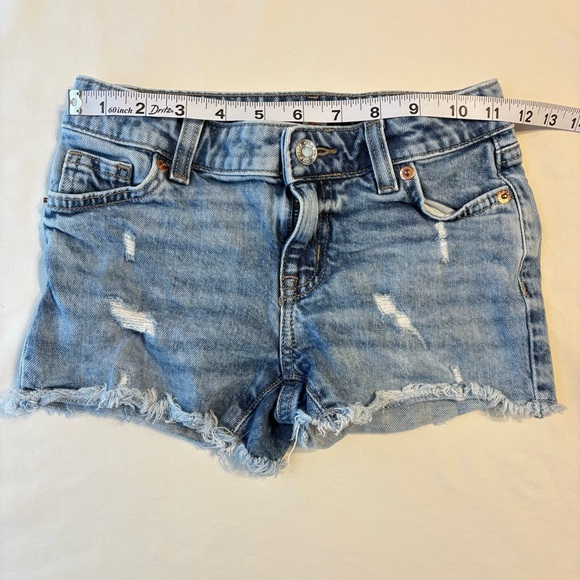 Old Navy Light Blue Denim Girls' Shorts and Cat and Jack denim shorts - Picture 2 of 15